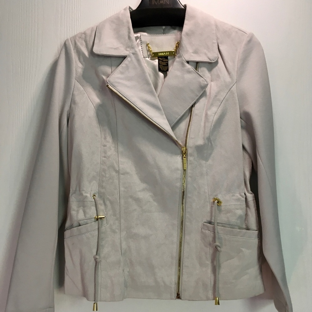 NWOT Suede IMAN jacket